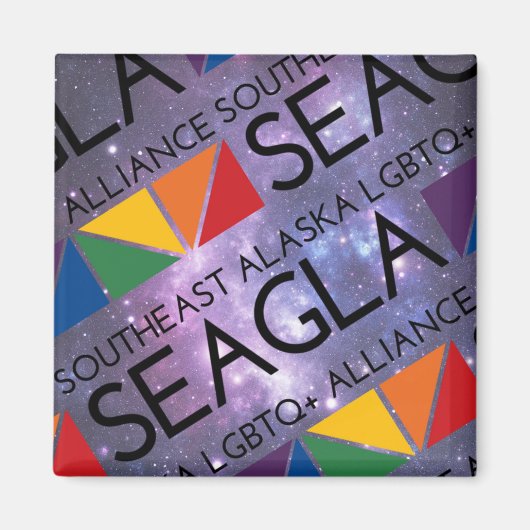 SEAGLA Space Logo Magnet (Voorkant)