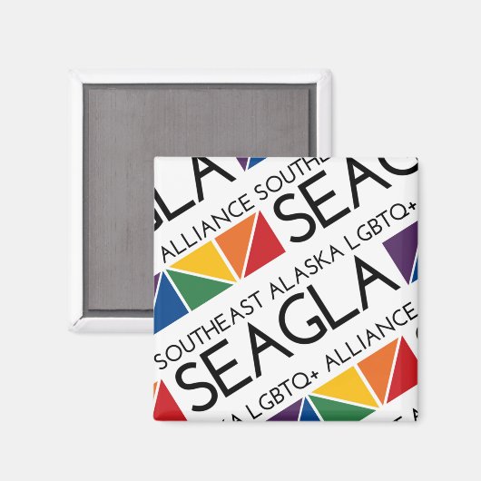 SEAGLA Square Logo Magnet (Voorkant / Achterkant)