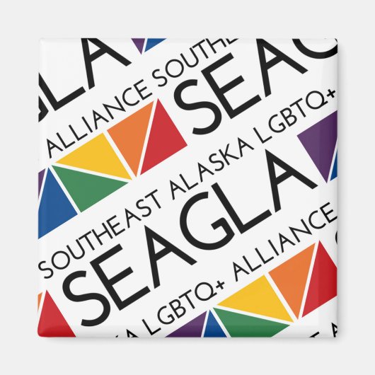 SEAGLA Square Logo Magnet (Voorkant)
