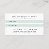 Seaglass Geode Aanbevelingskaartje (Achterkant)