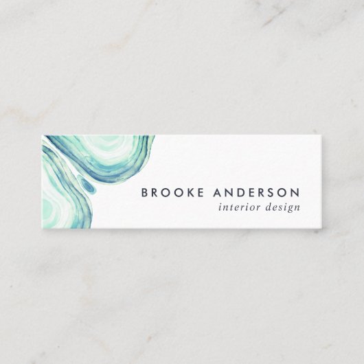 Seaglass Geode Mini Visitekaartje (Voorkant)