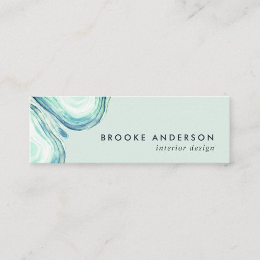 Seaglass Geode Mini Visitekaartje (Voorkant)