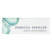 Seaglass Geode Naambadge (Voorkant)