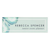 Seaglass Geode Naambadge (Voorkant)