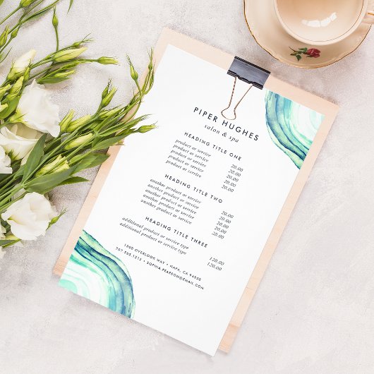 Seaglass Geode | Prijzen en diensten Flyer