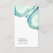 Seaglass Geode | Verticale sociale media Visitekaartje (Voorkant)