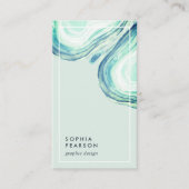 Seaglass Geode | Verticale sociale media Visitekaartje (Voorkant)