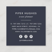 Seaglass Geode Vierkante Visitekaartje (Achterkant)