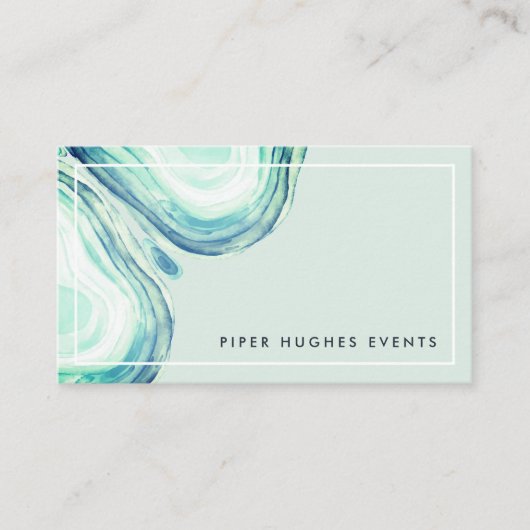 Seaglass Geode Visitekaartje (Voorkant)