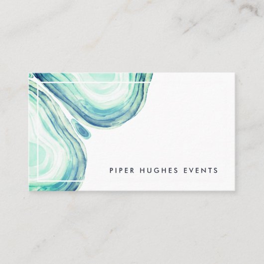 Seaglass Geode Visitekaartje (Voorkant)