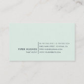 Seaglass Geode Visitekaartje (Achterkant)