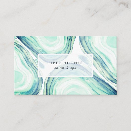 Seaglass Geode Visitekaartje (Voorkant)