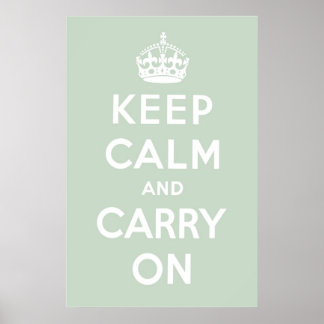 Seaglass Green Poster