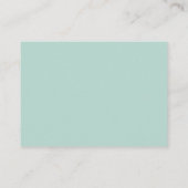 Seaglass Green Wedding Hotel Accommodatie Cards Informatiekaartje (Achterkant)