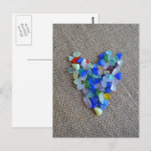 Seaglass Heart1 Briefkaart (Voorkant / Achterkant)