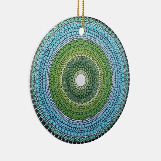 Seaglass Mandala Keramisch Ornament (Rechts)