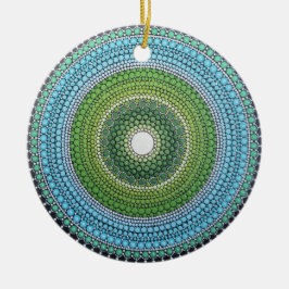 Seaglass Mandala Keramisch Ornament
