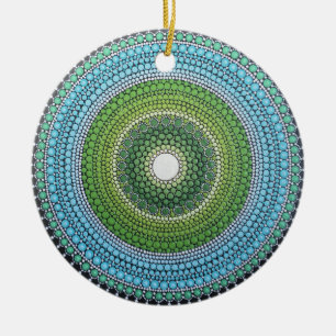 Seaglass Mandala Keramisch Ornament