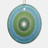 Seaglass Mandala Keramisch Ornament (Links)
