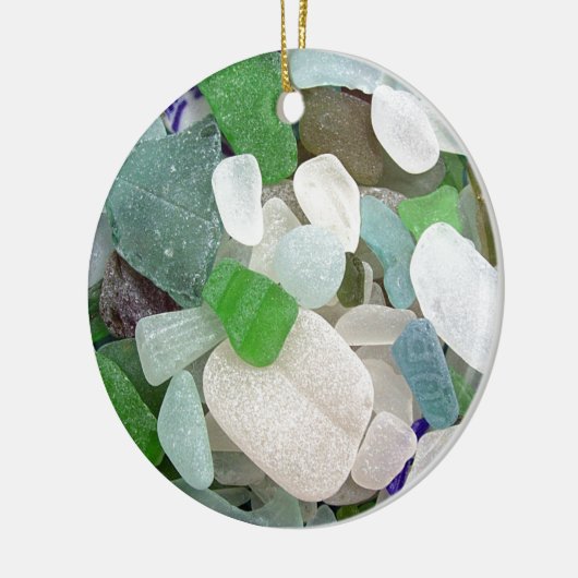 Seaglass Serendipiteit Keramisch Ornament (Links)