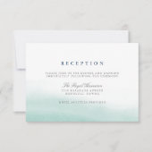 Seaglass Tides Bruiloftsreceptie Bijlagekaart Kaart (Voorkant)