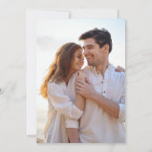 Seaglass Tides Elegant Simple Coastation Waterverf Save The Date (Achterkant)