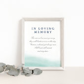 Seaglass Tides Weddenschap Memorial Poster