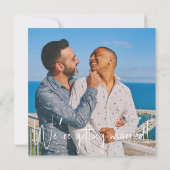 Seaglass Waterverf Gold Accent Weddenfoto Save The Date (Achterkant)