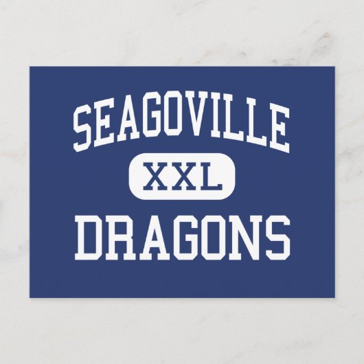 Seagoville Dragons Middle Seagoville Texas Briefkaart (Voorkant)