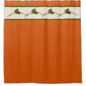 Seagrape Blooms - Sienna douchegordijn (Voorkant)