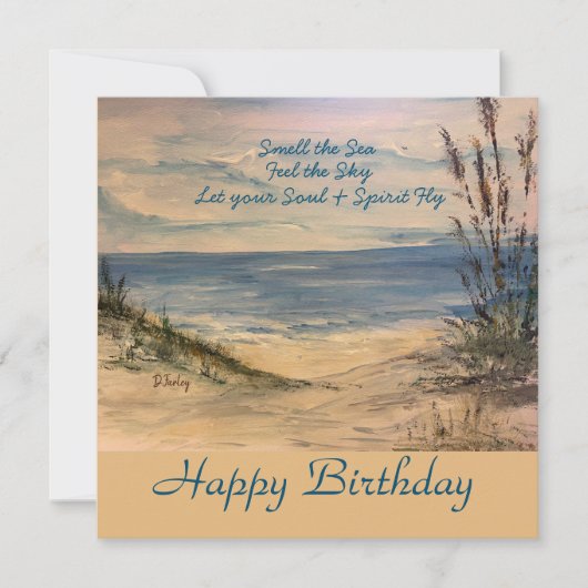 Seagrass Flat Card Bedankkaart (Voorkant)