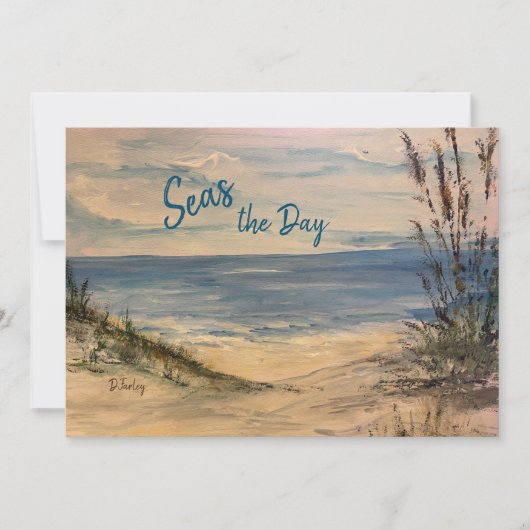 Seagrass Flat Note-kaart Bedankkaart (Voorkant)