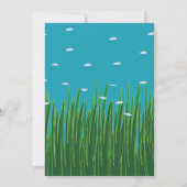 Seagrass Meadow Onderwater Seaside Beach Wedding Kaart (Achterkant)