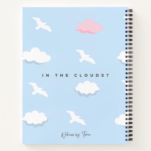 Seagul in the Clouds Notitieboek (Achterkant)