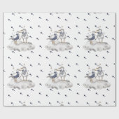 Seagull Adventure Baby | thema nautische oceaan Cadeaupapier (Vlak)
