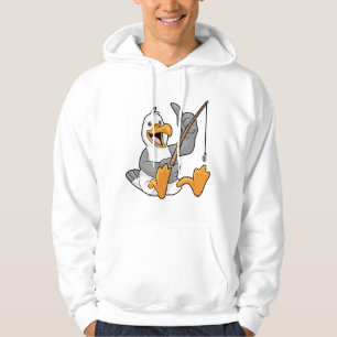 Seagull at Fishing with Fishing Road Hoodie