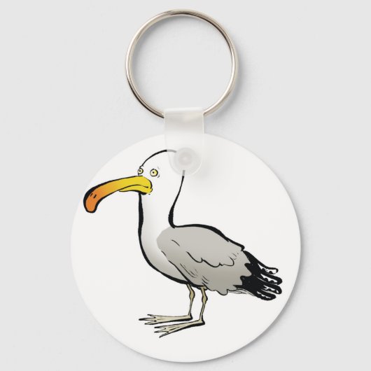 Seagull au naturel sleutelhanger (Voorkant)