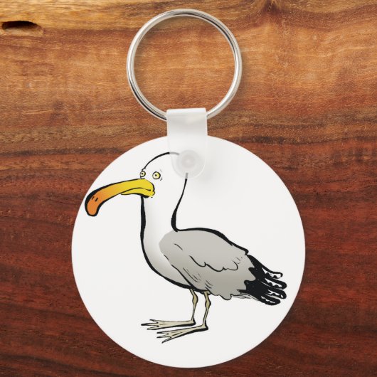 Seagull au naturel sleutelhanger (Voorkant)