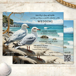 Seagull Beach Avontuur Alles in één bruiloft Kaart