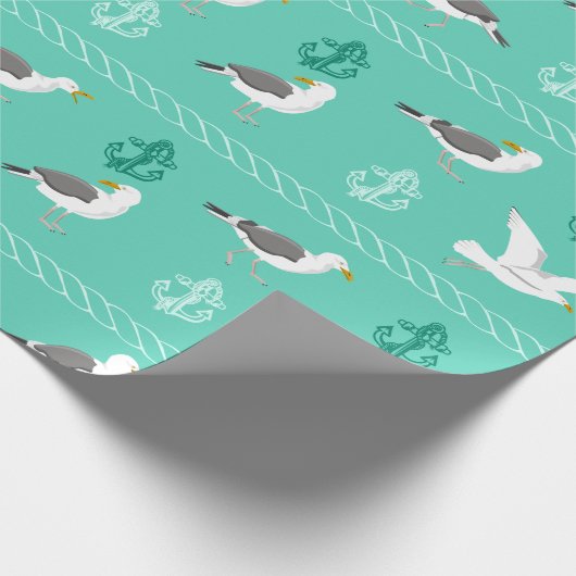 Seagull Beach levenspatroon Cadeaupapier (Hoek)