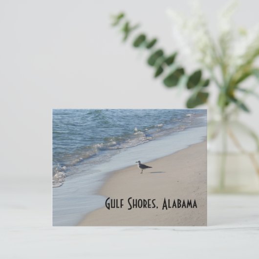 Seagull Beach Travel Briefkaart (Staand voorkant)