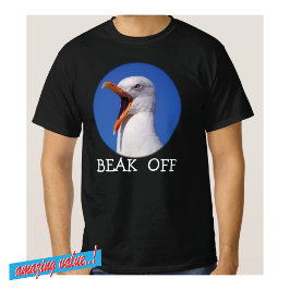 Seagull Beak off Fab Funny Joke T-Shirt