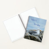 Seagull bij Seashore Doodle Notitieboek (Binnen)