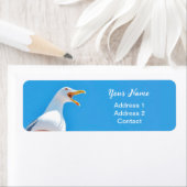 Seagull Bird Foto Etiket (Insitu)