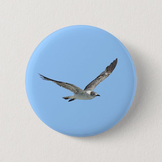 Seagull Bird Ronde Button 5,7 Cm (Voorkant)