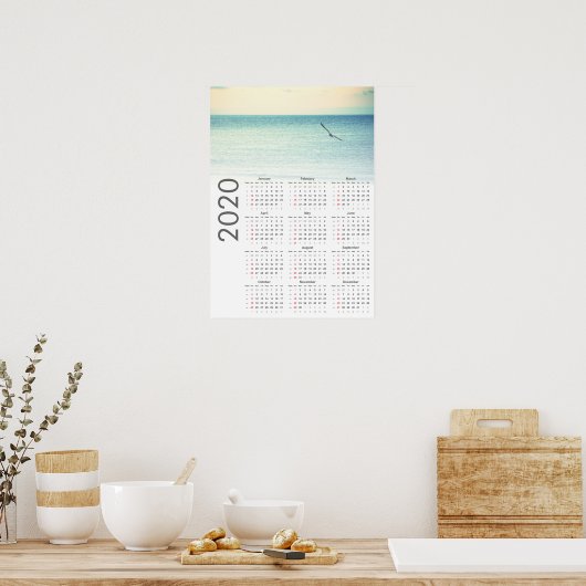 Seagull Calendar 2020 Poster (Keuken)