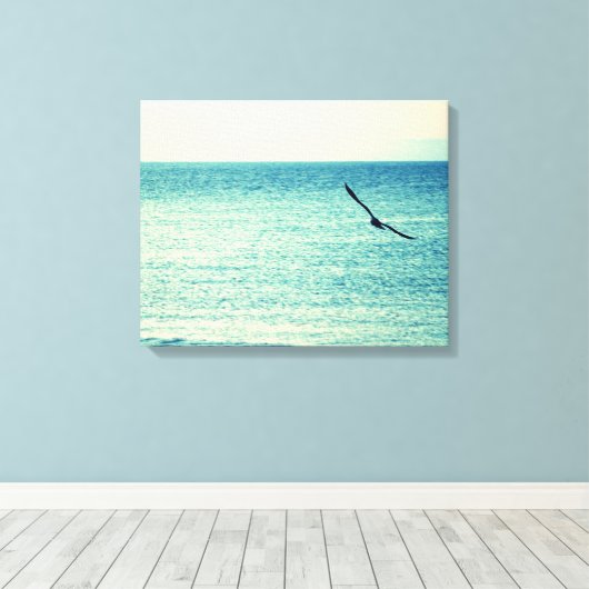 Seagull Canvas Afdruk (Insitu (Houten vloer))
