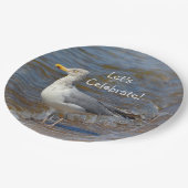 Seagull Celebration Beach Papieren Bordje (Gekanteld)