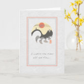 Seagull Circle de getijden missen je Kaart (Gele Bloem)