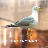Seagull Cutout Fun Realistisch Nautical Bird Custo Raamsticker (Vel 2)